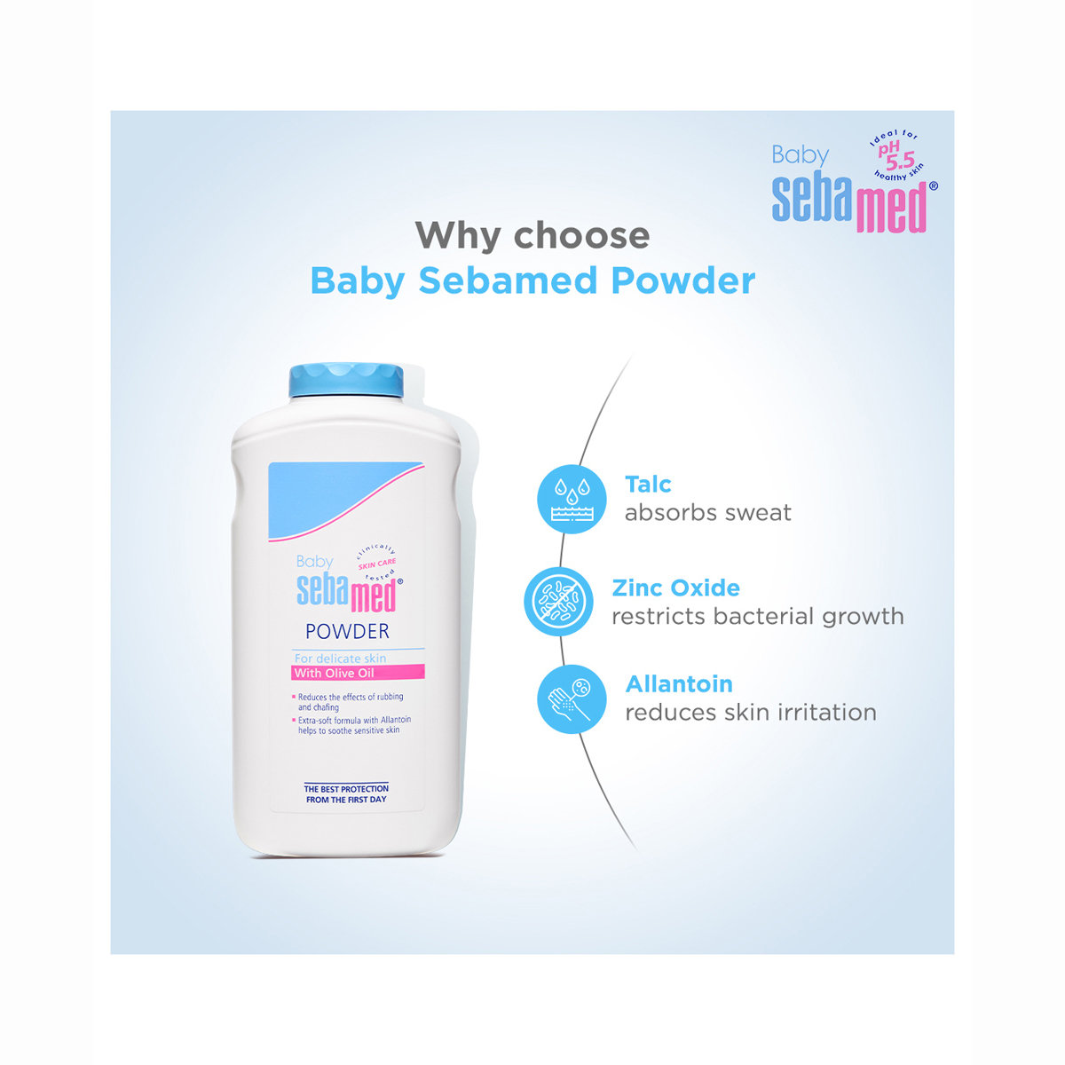 Sebamed Baby Powder, 200 gm, Pack of 1 Sebamed Baby Powder, 200 gm, Pack of 1