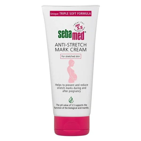 Sebamed Anti-Stretch Mark Cream 200 ml | Prevent &amp; Reduce Stretch Marks | For Stretched Skin, Pack of 1