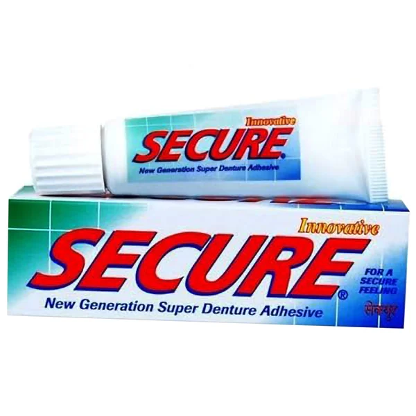Secure Denture Adhesive Cream, 20 gm