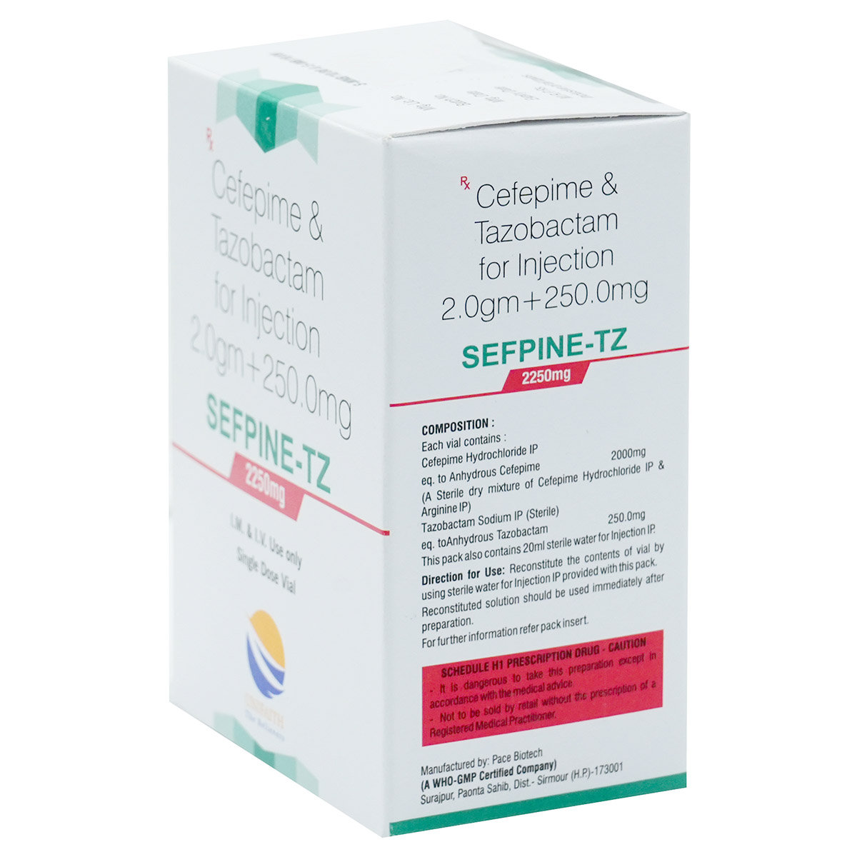 Sefpine TZ 2250mg Injection 1's, Pack of 1 Sefpine TZ 2250mg Injection 1's, Pack of 1