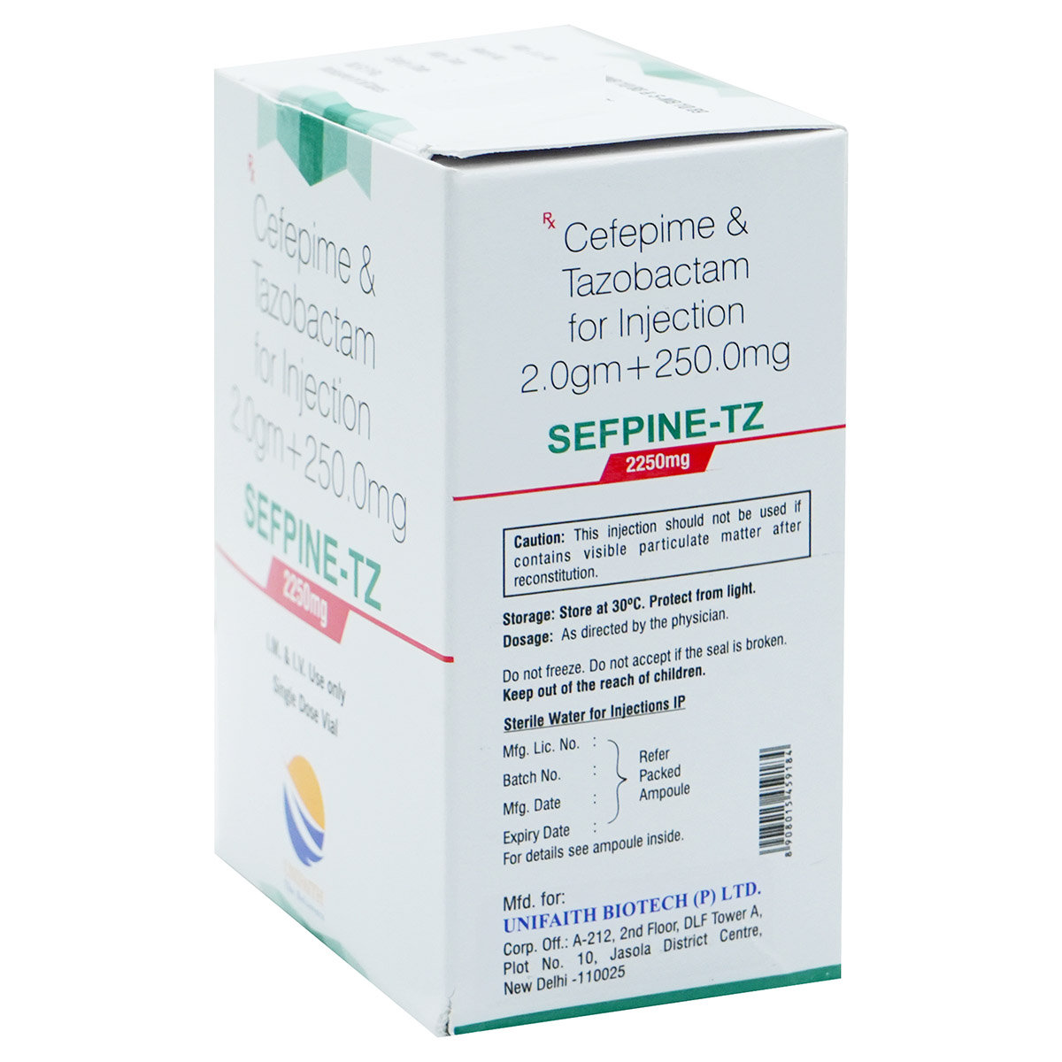Sefpine TZ 2250mg Injection 1's, Pack of 1 Sefpine TZ 2250mg Injection 1's, Pack of 1