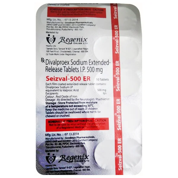 Seizval-500 ER Tablet 10's