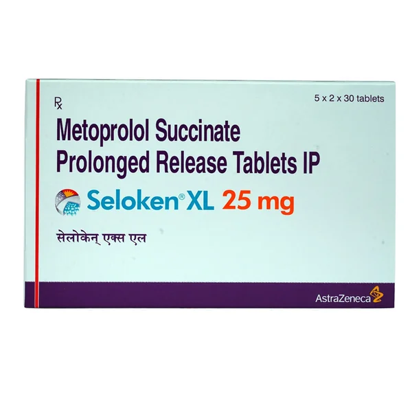 Seloken XL 25 mg Tablet 30's, Pack of 30 TABLETS