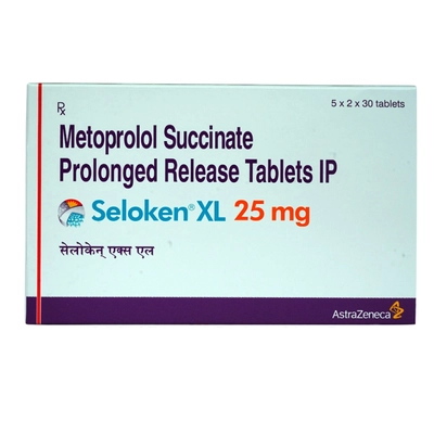 Seloken XL 25 mg Tablet 30's, Pack of 30 TABLETS