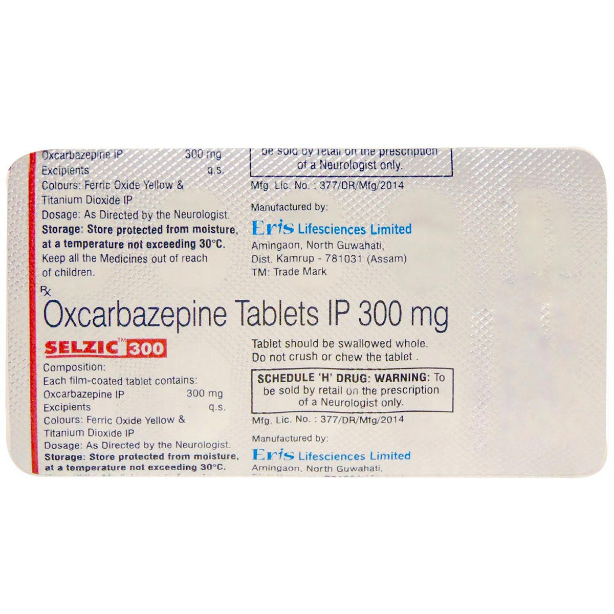 Selzic 300 Tablet 10's, Pack of 10 TABLETS Selzic 300 Tablet 10's, Pack of 10 TABLETS