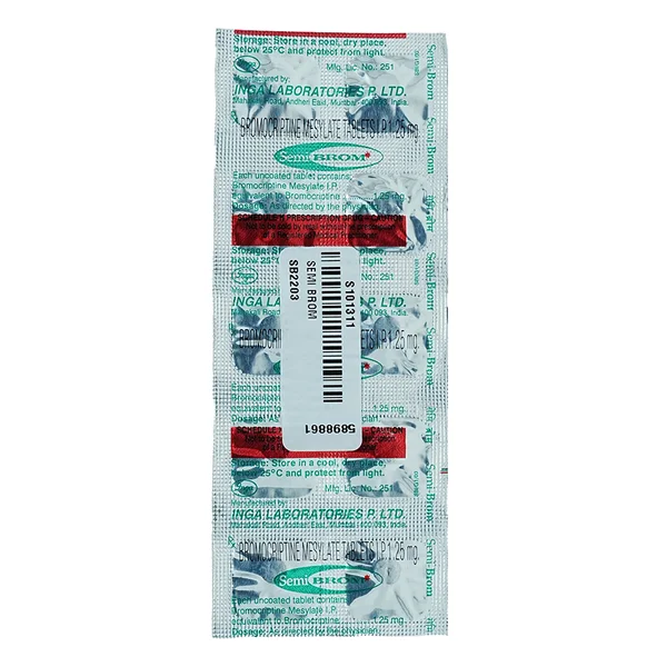 Semi Brom Tablet 10's