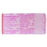Semi-Amaryl Tablet 30's, Pack of 30 TABLETS