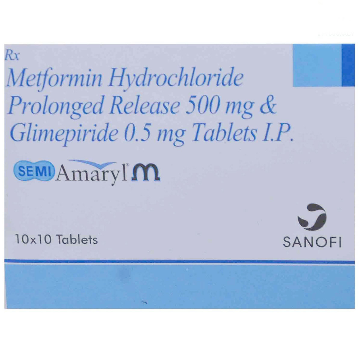 Semi Amaryl M Tablet 10's, Pack of 10 TABLETS Semi Amaryl M Tablet 10's, Pack of 10 TABLETS