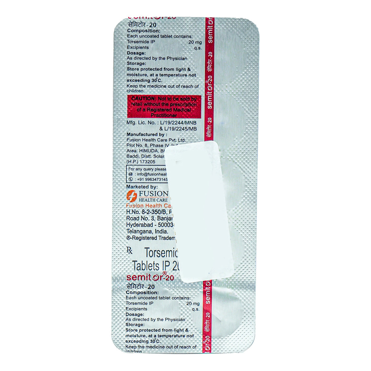 Semitor-20 Tablet 10's, Pack of 10 TABLETS Semitor-20 Tablet 10's, Pack of 10 TABLETS