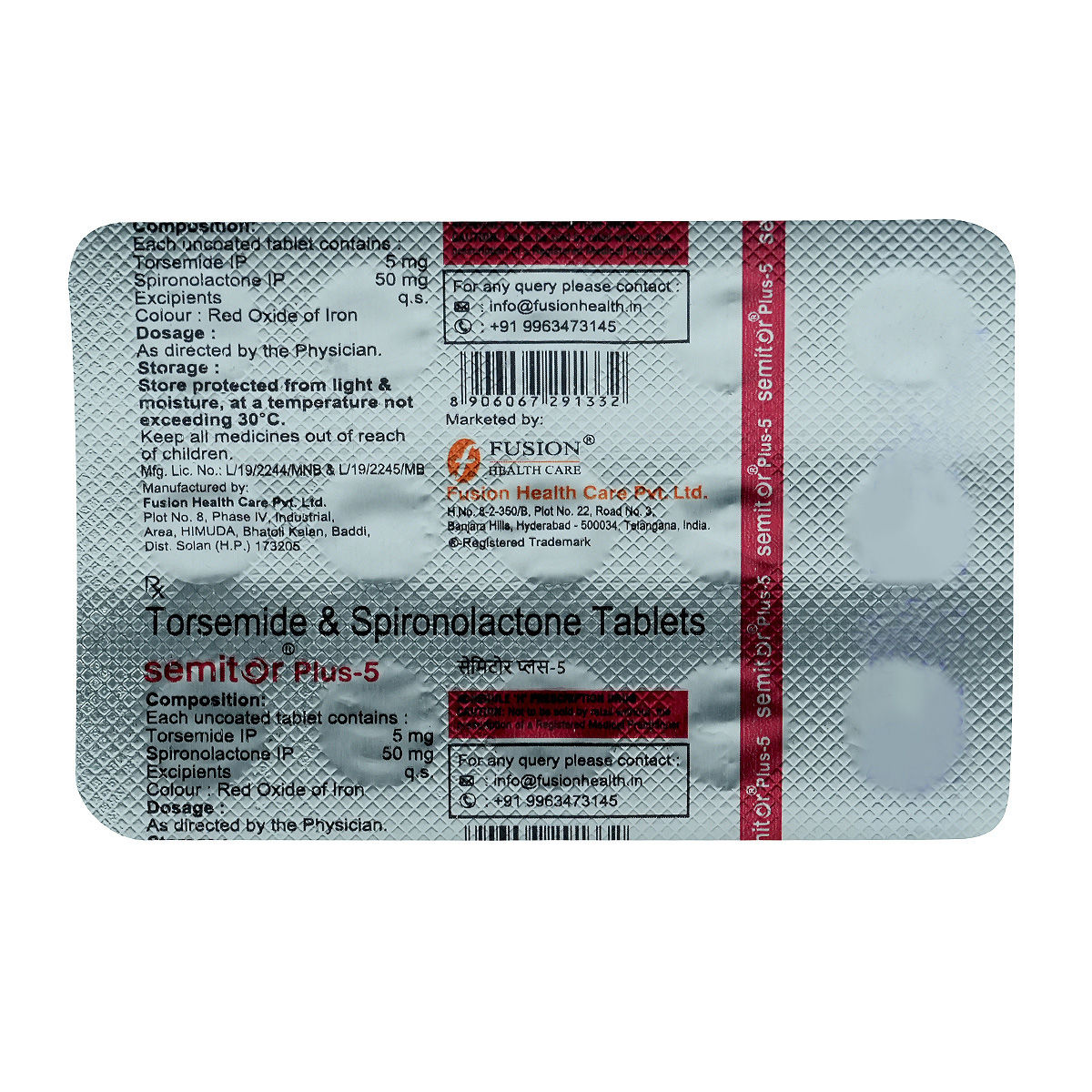 Semitor Plus-5 Tablet 15's, Pack of 15 TABLETS