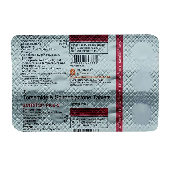 Semitor Plus-5 Tablet 15's, Pack of 15