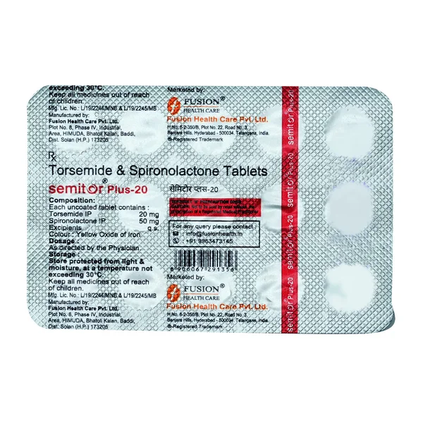 Semitor Plus-20 Tablet 15's, Pack of 15