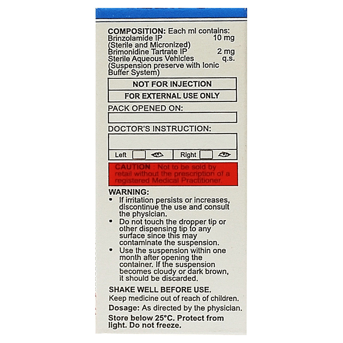 Sentibrim-BZ Ophthalmic Suspension 5 ml, Pack of 1 EYE DROPS Sentibrim-BZ Ophthalmic Suspension 5 ml, Pack of 1 EYE DROPS
