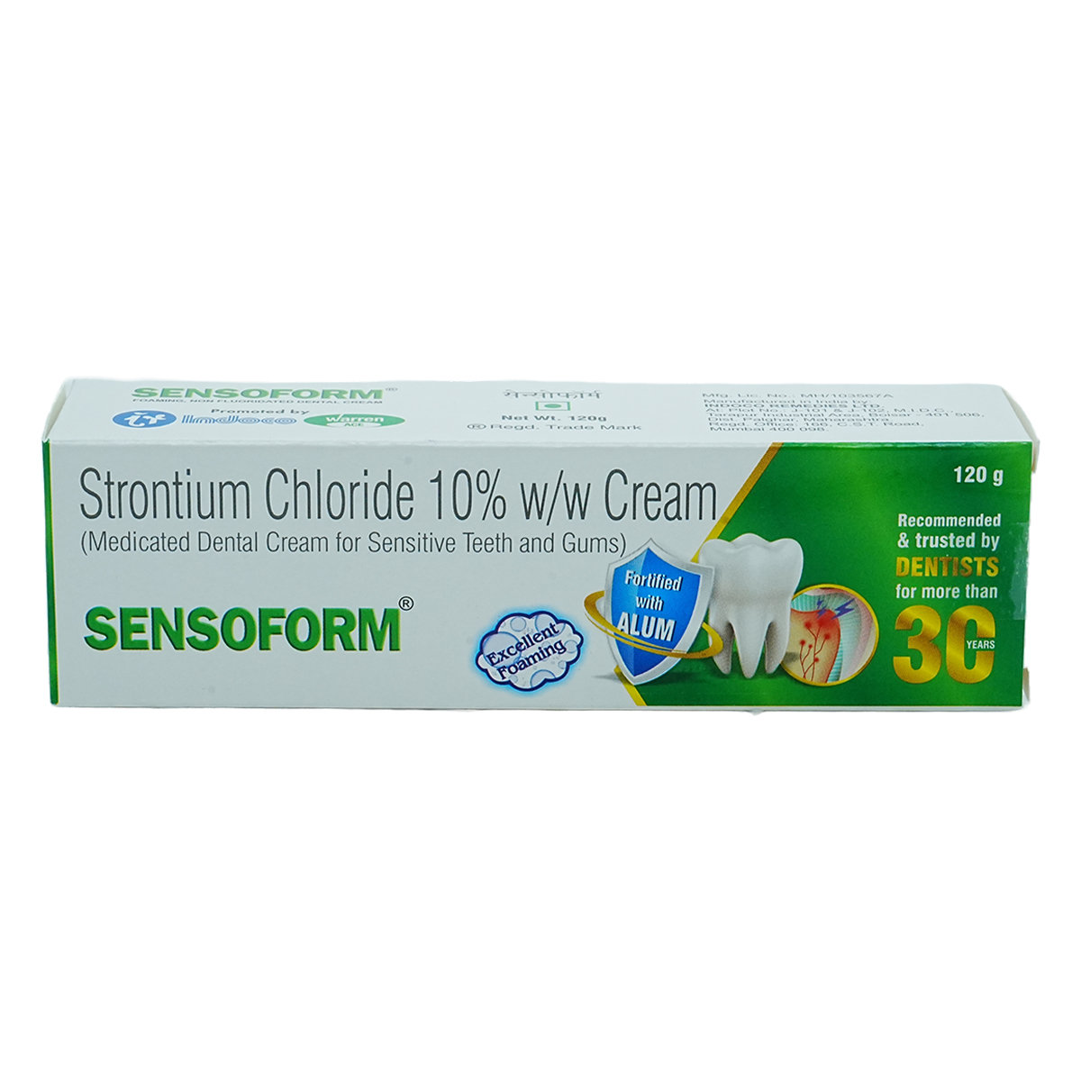 Sensoform Medicated Dental Cream 120 gm, Pack of 1 Cream Sensoform Medicated Dental Cream 120 gm, Pack of 1 Cream
