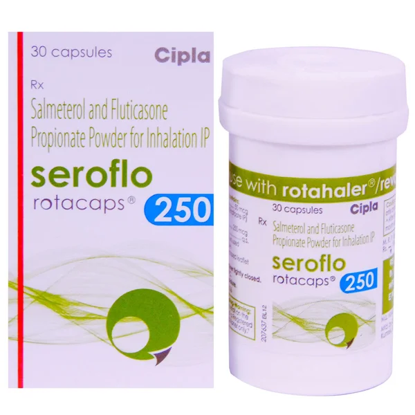 Seroflo 250 Rotacap 30's, Pack of 1