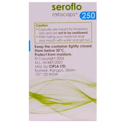 Seroflo 250 Rotacap 30's, Pack of 1 ROTACAP