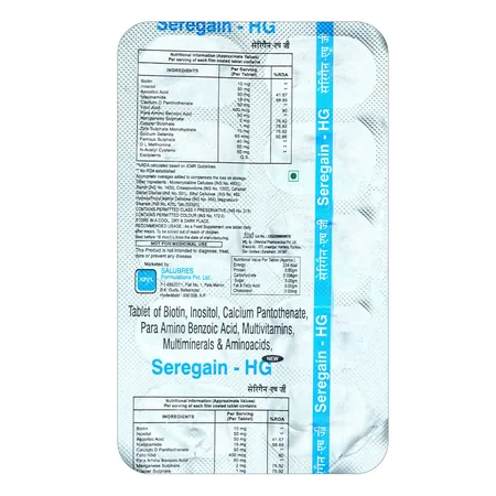 Seregain HG Tablet 10's