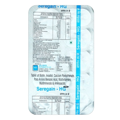 Seregain HG Tablet 10's, Pack of 10