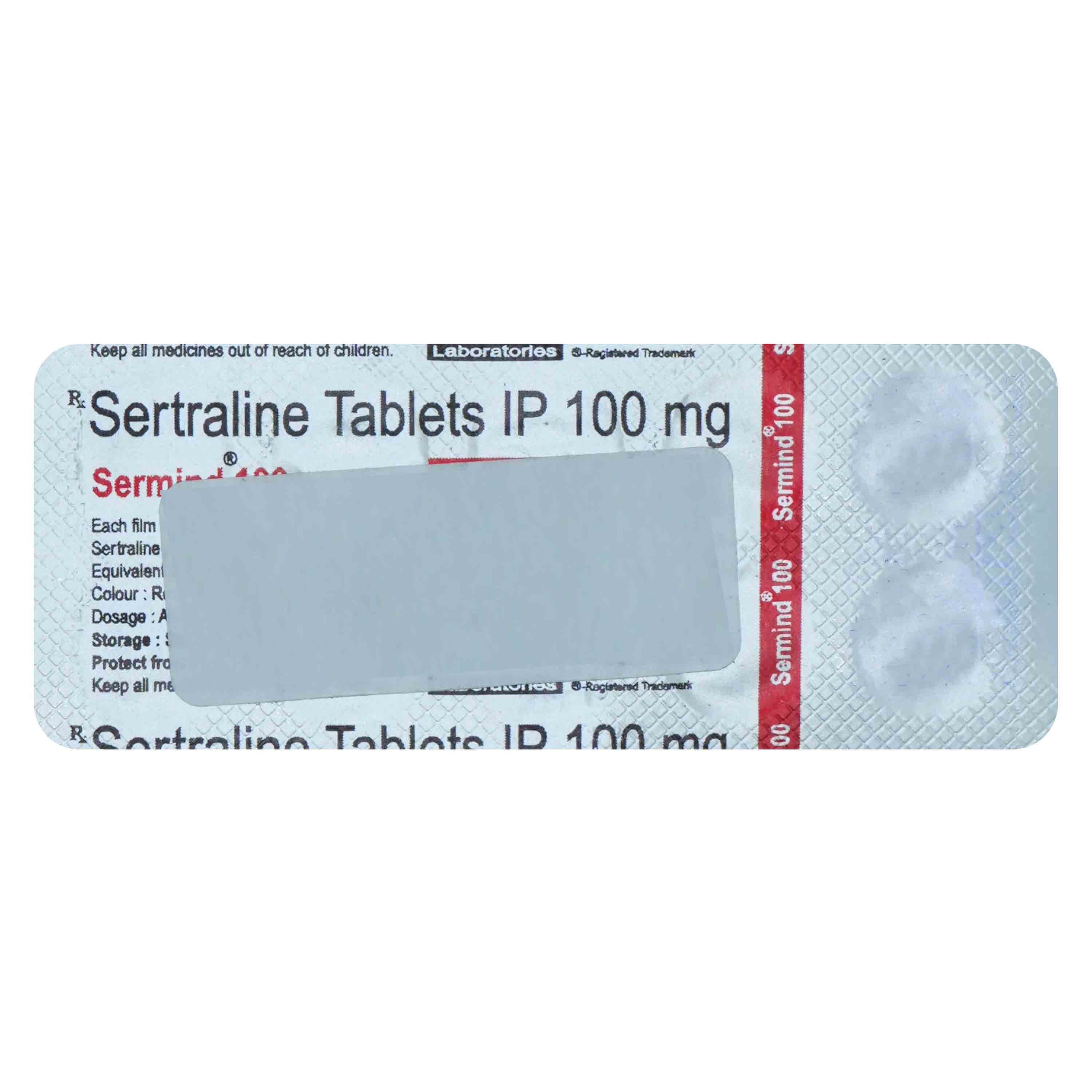 Sermind 100 Tablet 10's, Pack of 10 TABLETS Sermind 100 Tablet 10's, Pack of 10 TABLETS