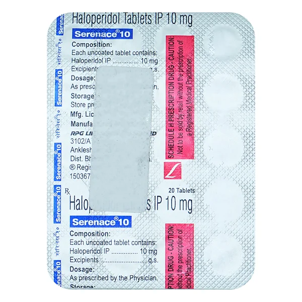 Serenace 10 Tablet 20's, Pack of 20 TABLETS