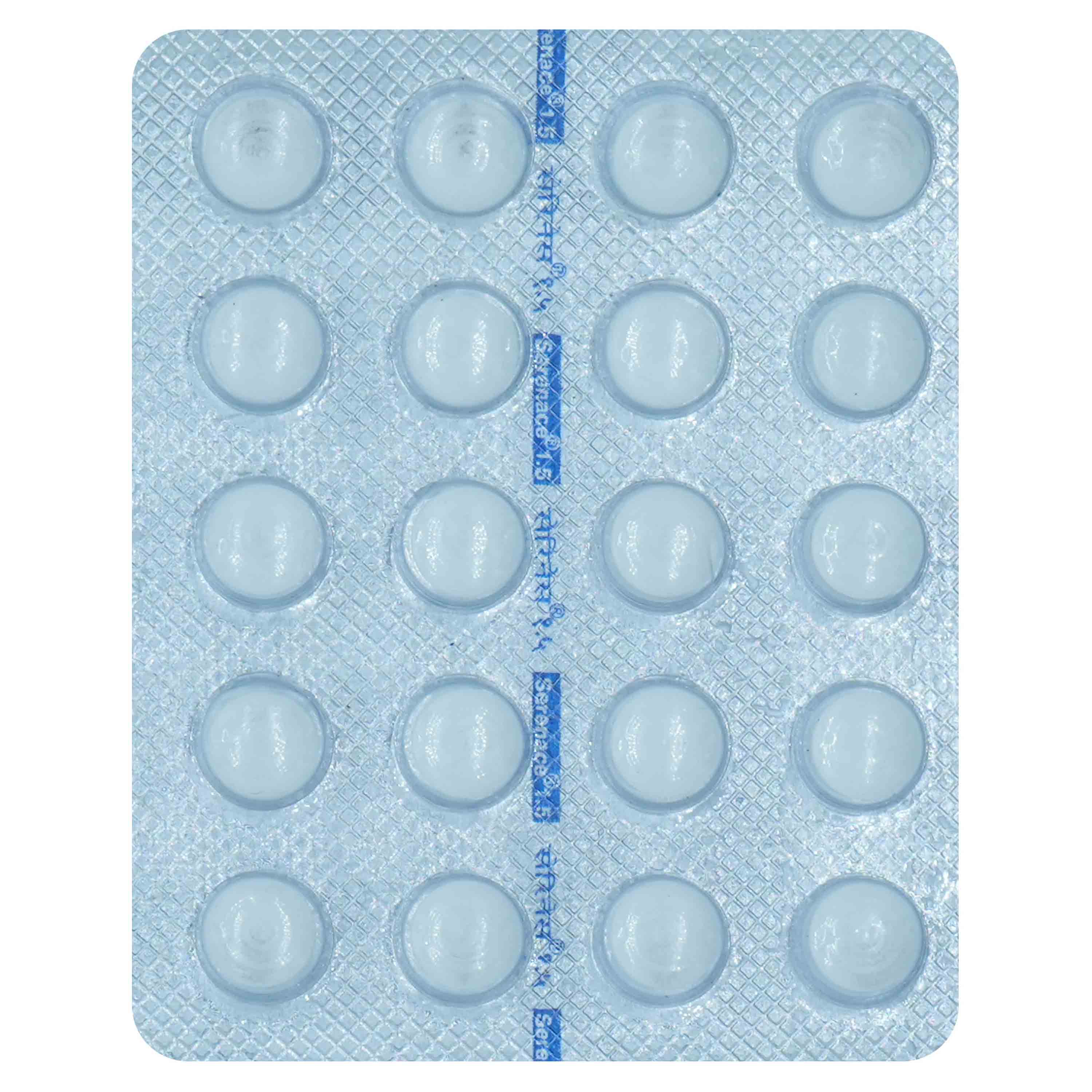 Serenace 1.5 Tablet 20's, Pack of 20 TABLETS Serenace 1.5 Tablet 20's, Pack of 20 TABLETS