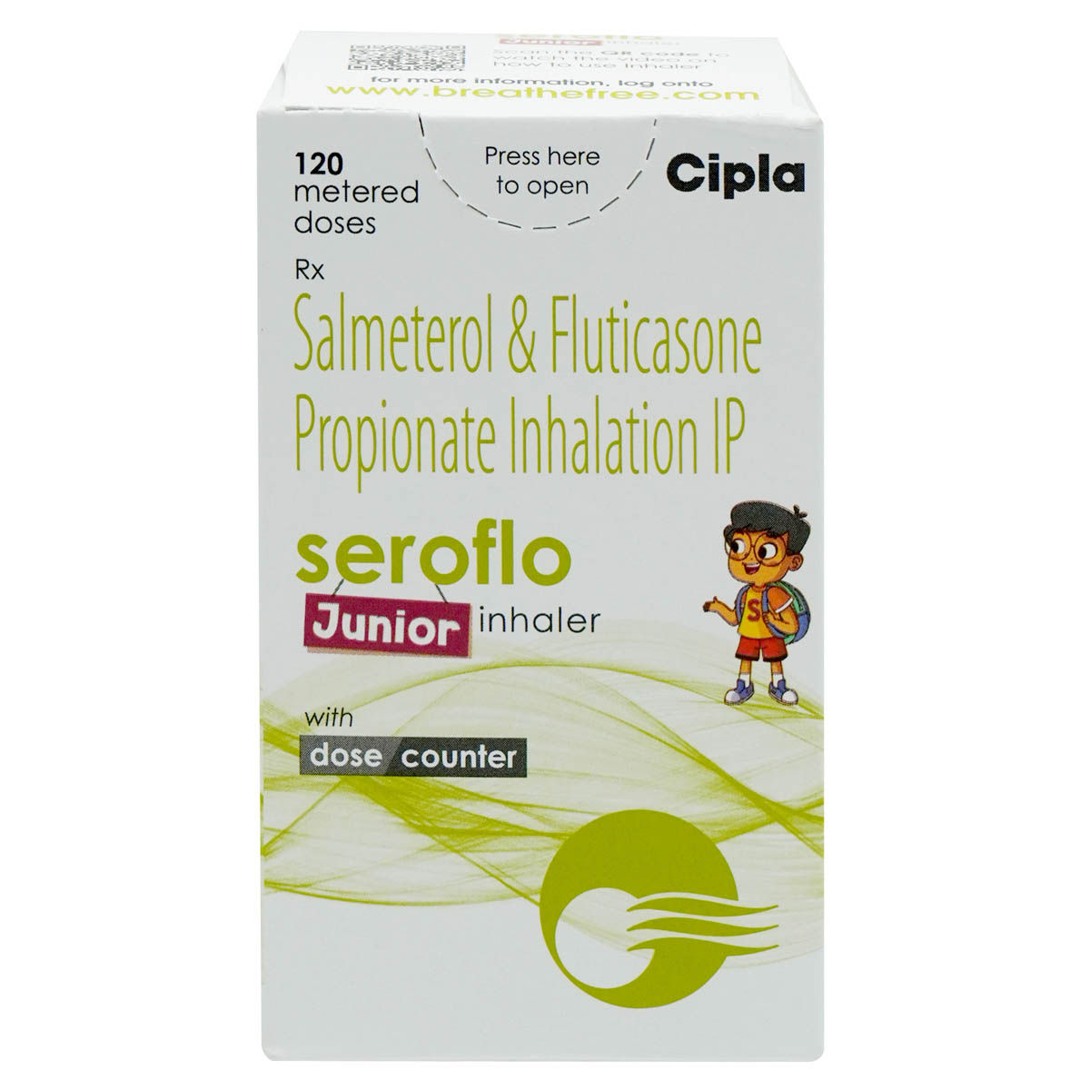 Seroflo Junior Inhaler With Dose Counter 120 mdi Seroflo Junior Inhaler With Dose Counter 120 mdi