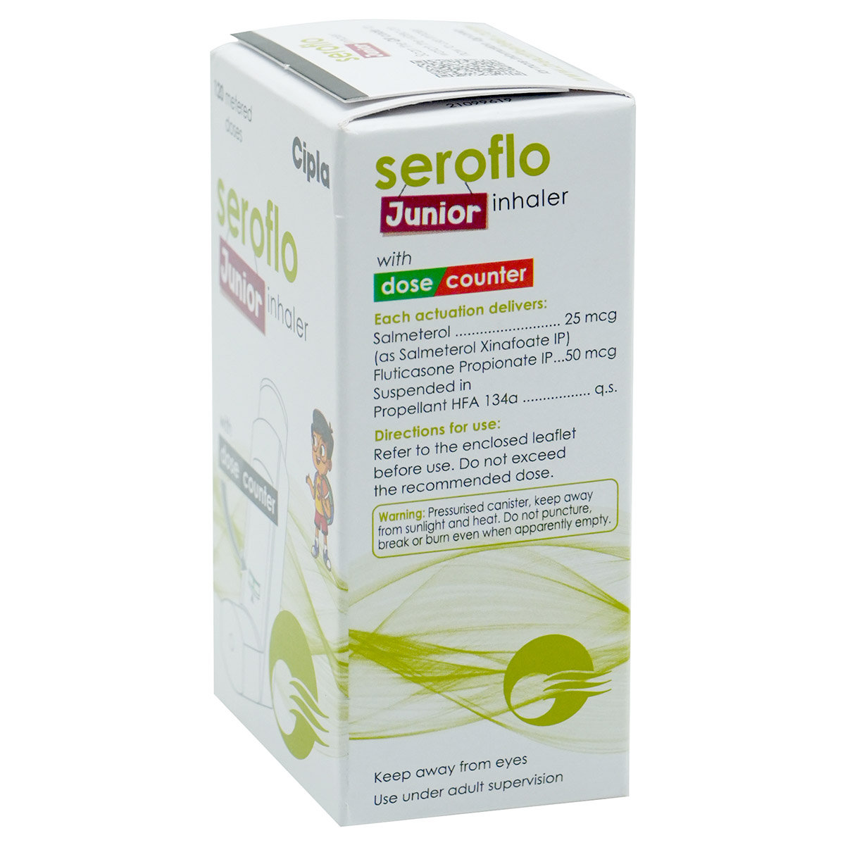 Seroflo Junior Inhaler With Dose Counter 120 mdi, Pack of 1 Inhaler Seroflo Junior Inhaler With Dose Counter 120 mdi, Pack of 1 Inhaler