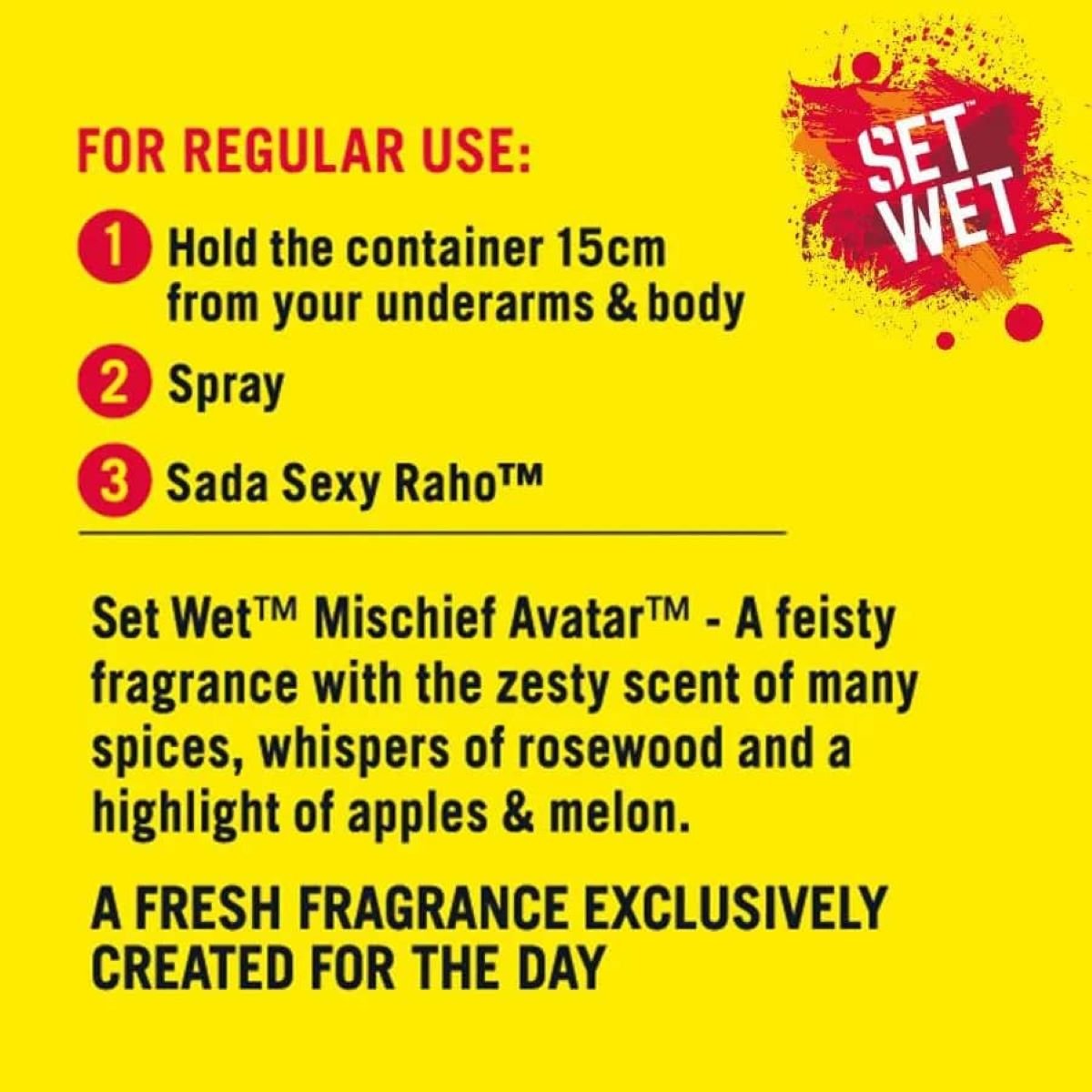 Set Wet Mischief Avatar Deodorant Body Spray, 150 ml, Pack of 1 Set Wet Mischief Avatar Deodorant Body Spray, 150 ml, Pack of 1