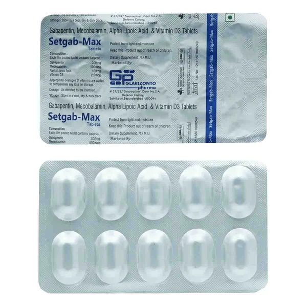 Setgab Max Tablet 10's, Pack of 10