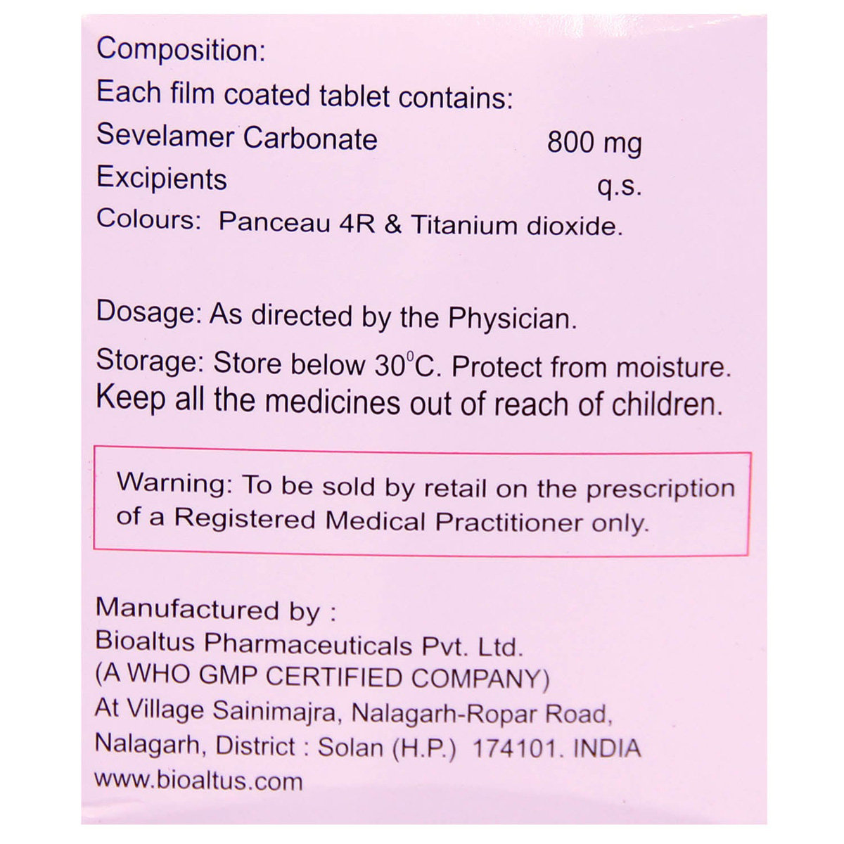 Sevanix-800 Tablet 10's, Pack of 10 TABLETS Sevanix-800 Tablet 10's, Pack of 10 TABLETS