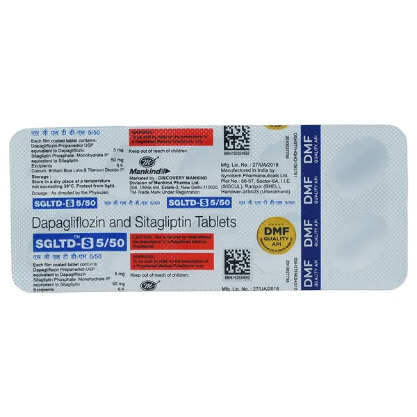 Sgltd-S 5/50 Tablet 10's