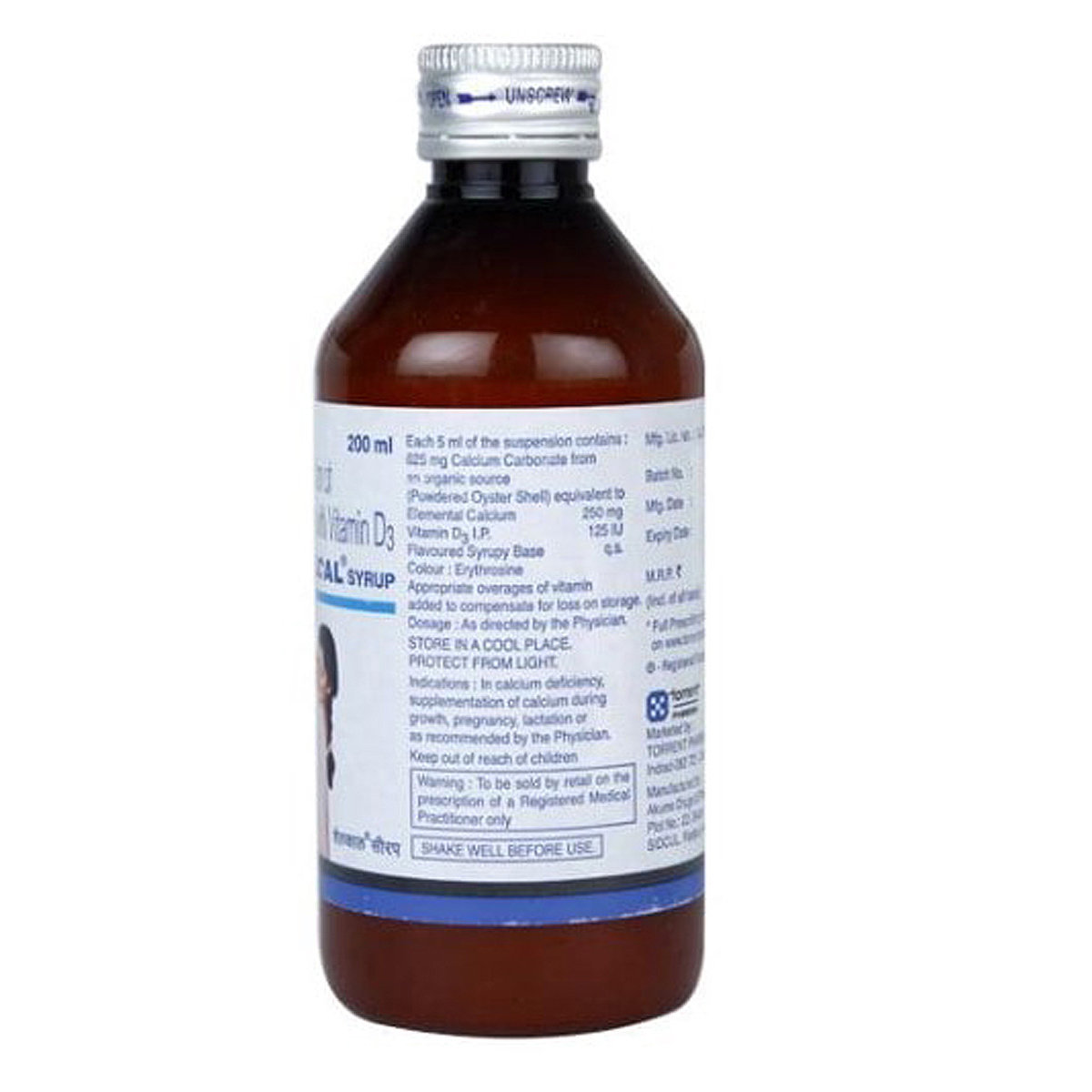 Shelcal Syrup 200 ml, Pack of 1 Shelcal Syrup 200 ml, Pack of 1