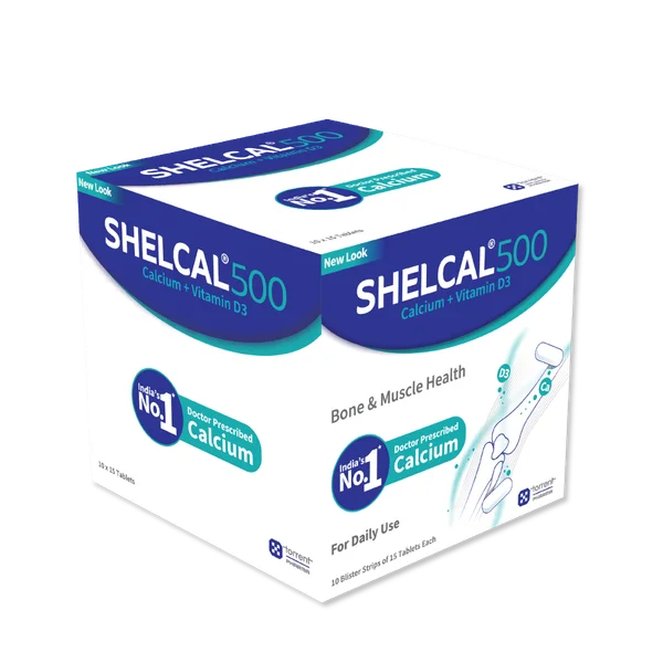 Shelcal-500 Tablet 15's, Pack of 15 TabletS