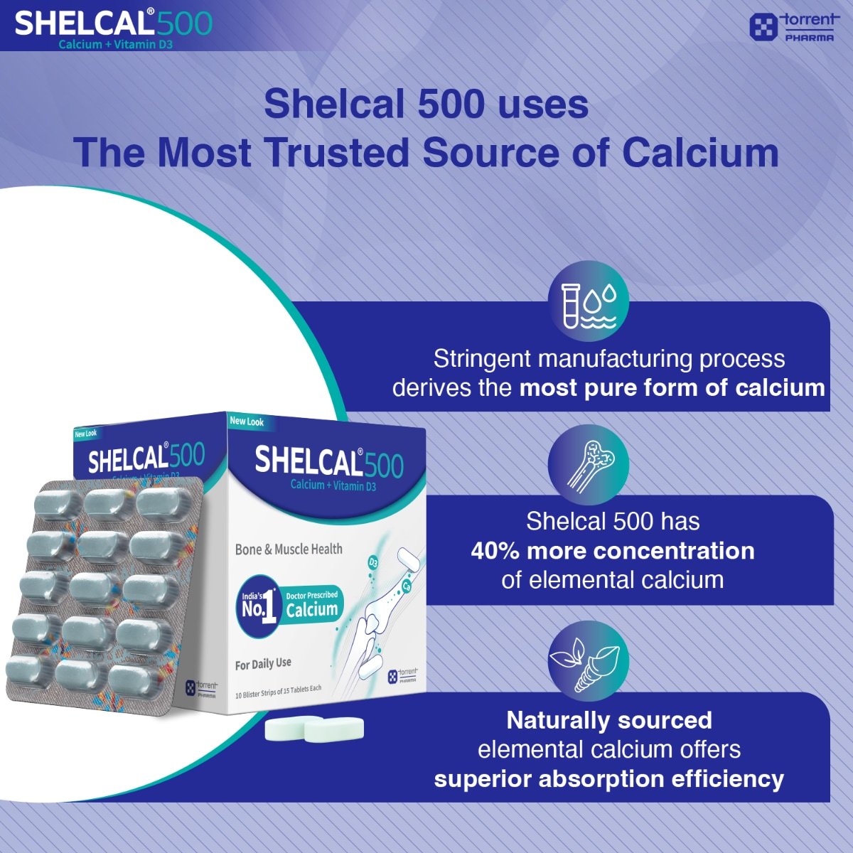 Shelcal-500 Tablet 15's, Pack of 15 TabletS Shelcal-500 Tablet 15's, Pack of 15 TabletS