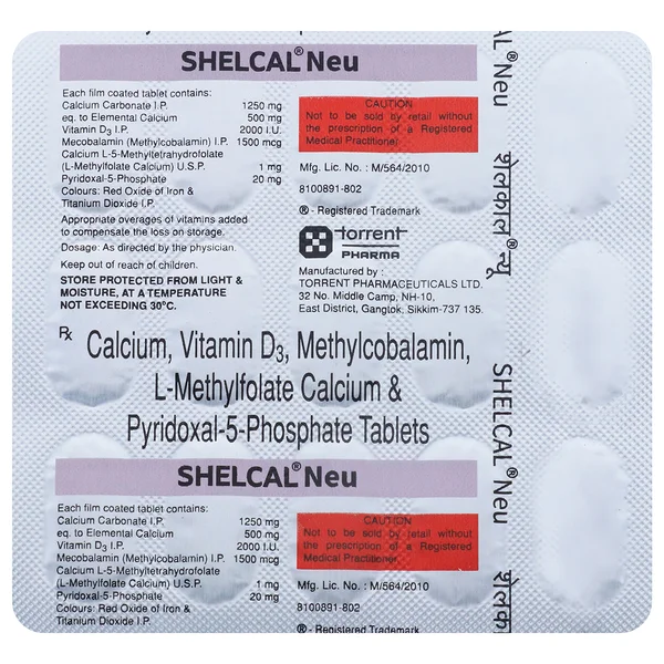 Shelcal Neu Tablet 15's