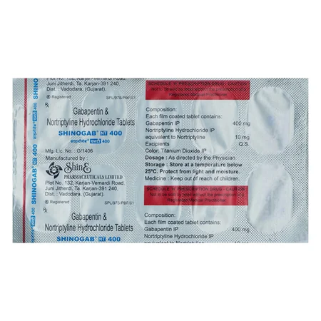 Shinogab NT 400 Tablet 10's