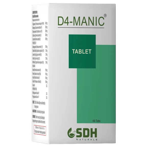 Shree Dhanwantri D4-Manic, 60 Tablets