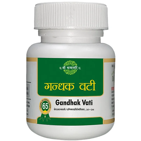 Shree Dhanwantri Gandhak Vati, 400 Tablets