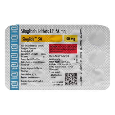 Siaglide 50 mg Tablet 15's, Pack of 15 TabletS