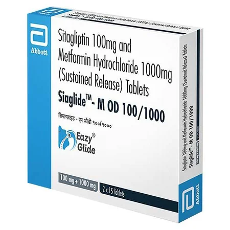 Siaglide-M OD 100/1000 Tablet 15's