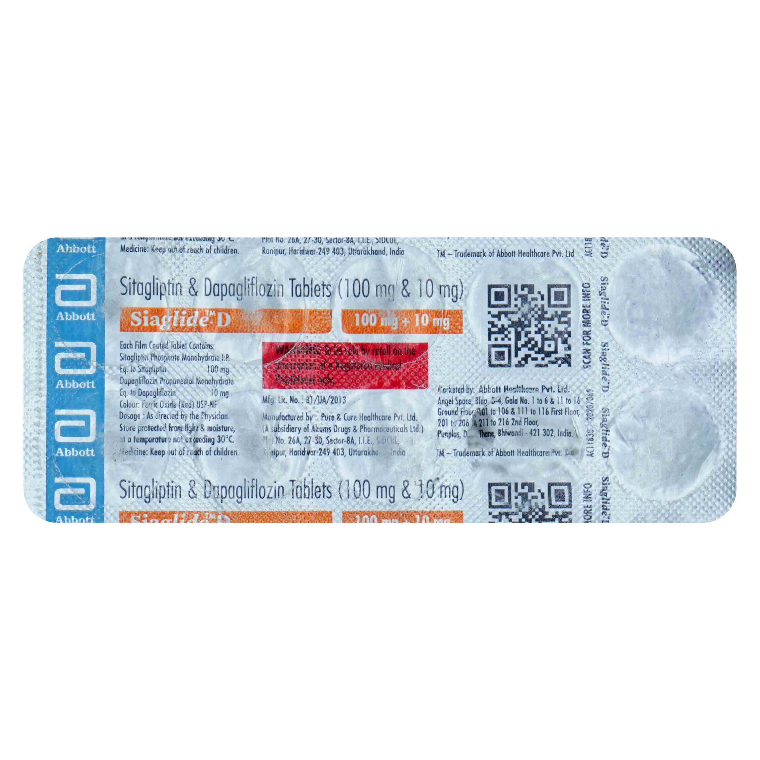 Siaglide-D Tablet 10's, Pack of 10 Siaglide-D Tablet 10's, Pack of 10