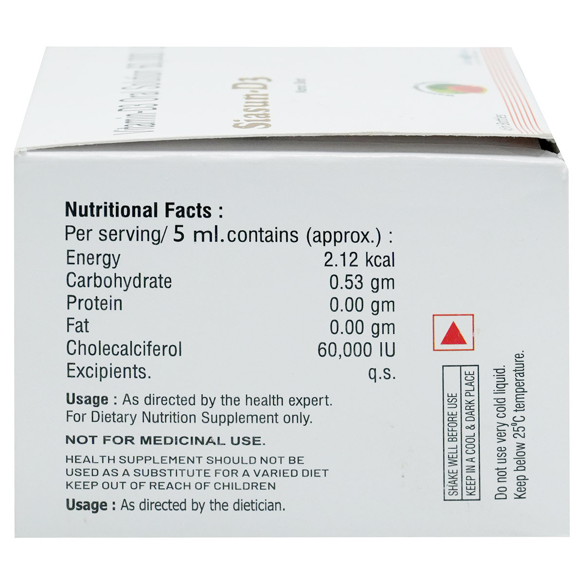 Siasun-D3 Nano Shot Watermelon Flavour Oral Solution 4 x 5 ml, Pack of 1 Siasun-D3 Nano Shot Watermelon Flavour Oral Solution 4 x 5 ml, Pack of 1