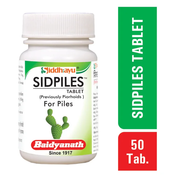 Baidyanath Sidpiles Tablet 50's, Pack of 1