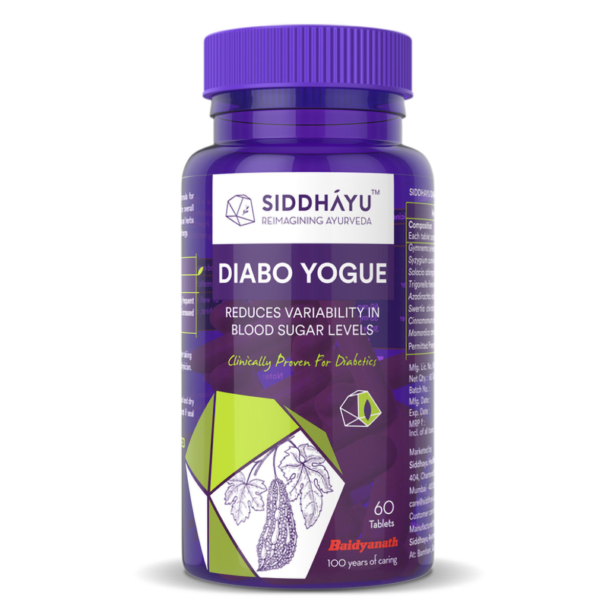 Siddhayu Diabo Yogue, 60 Tablets, Pack of 1 Siddhayu Diabo Yogue, 60 Tablets, Pack of 1