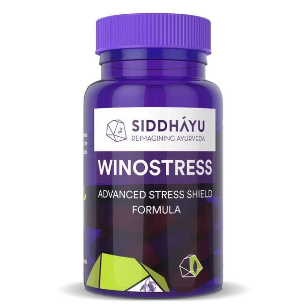 Siddhayu Winostress Advanced Stress Shield Formula, 30 Capsules, Pack of 1