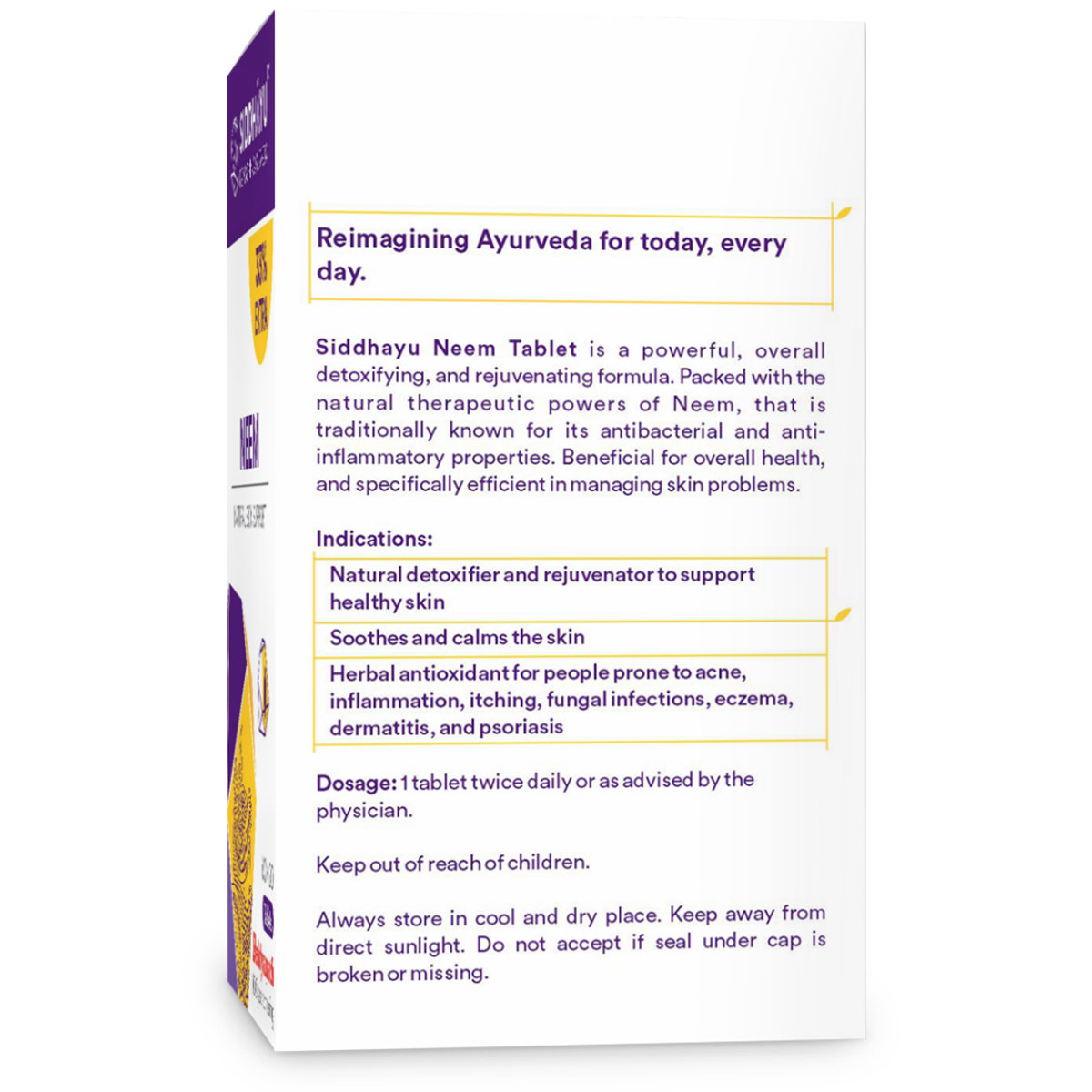 Siddhayu Neem Natural Skin Support, 80 Tablets, Pack of 1 Siddhayu Neem Natural Skin Support, 80 Tablets, Pack of 1