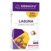 Siddhayu Lasuna for Cardiac Wellness, 80 Tablets, Pack of 1