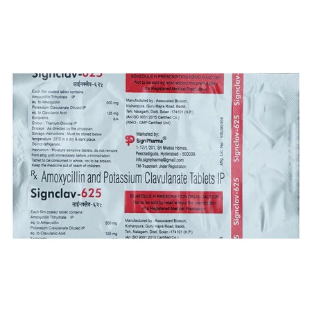 Signclav 625 Tablet 10's