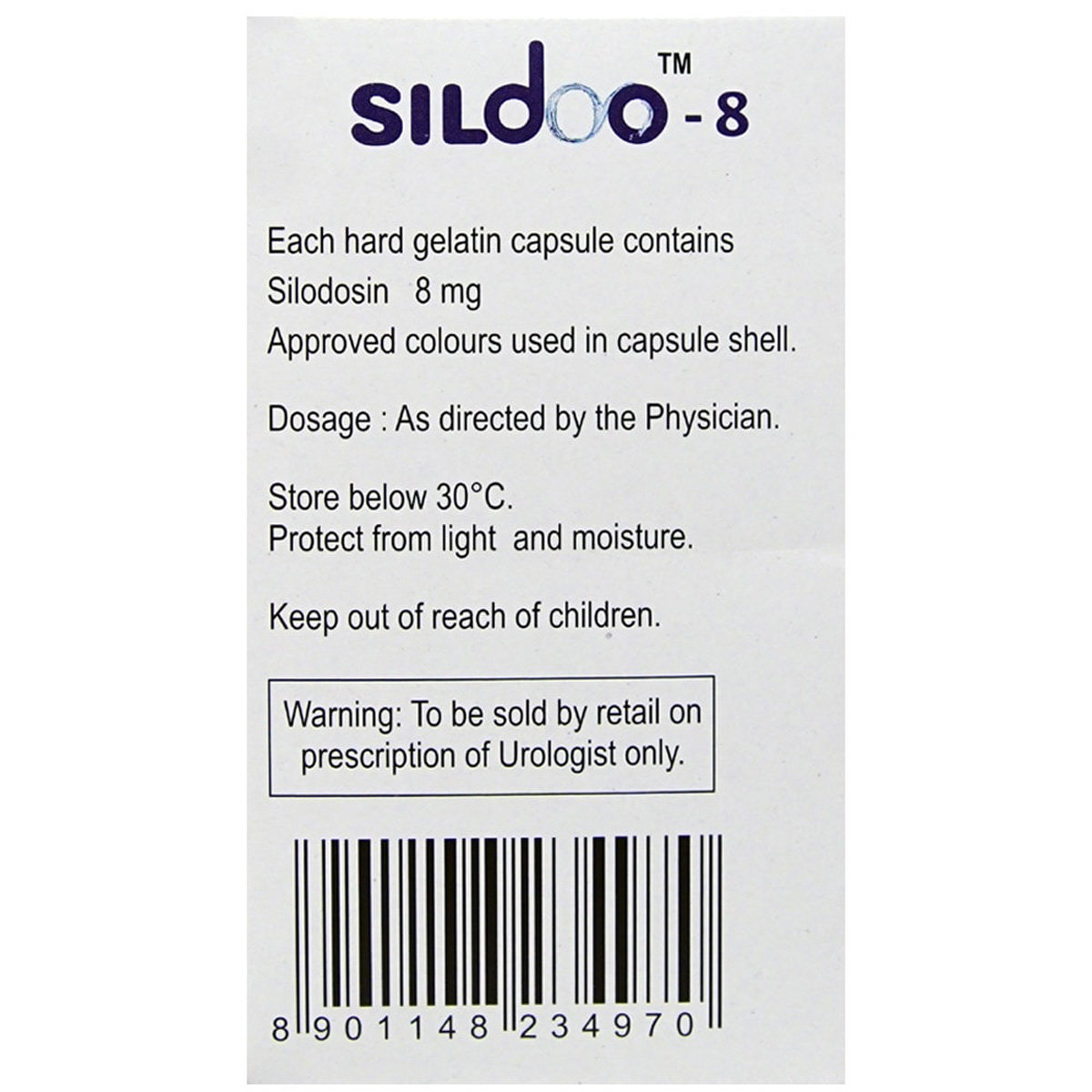 Sildoo-8 Capsule 10's, Pack of 10 CAPSULES Sildoo-8 Capsule 10's, Pack of 10 CAPSULES