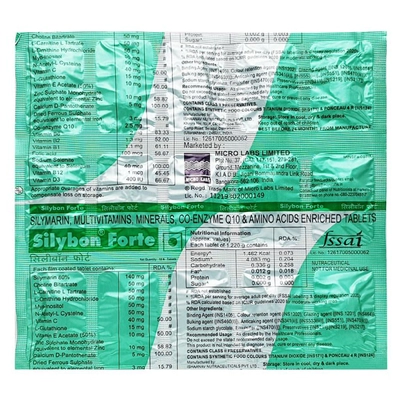 Silybon Forte Tablet 15's, Pack of 15 TABLETS